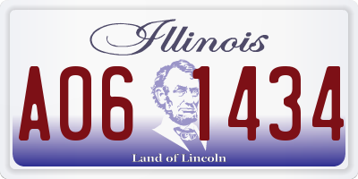 IL license plate A061434