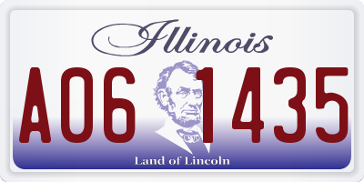 IL license plate A061435