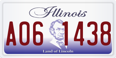 IL license plate A061438