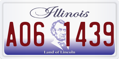 IL license plate A061439