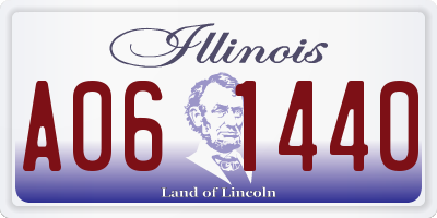 IL license plate A061440