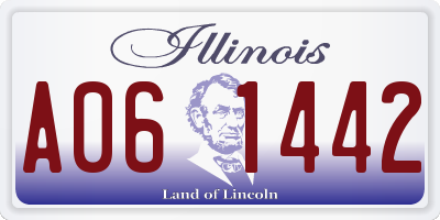 IL license plate A061442