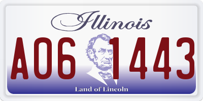 IL license plate A061443