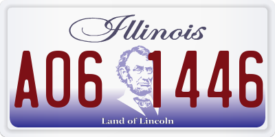 IL license plate A061446