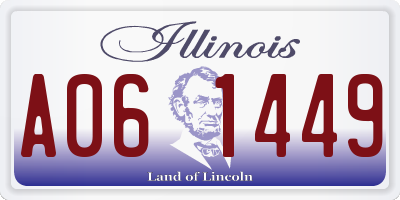 IL license plate A061449