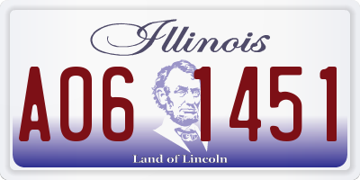 IL license plate A061451