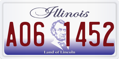IL license plate A061452