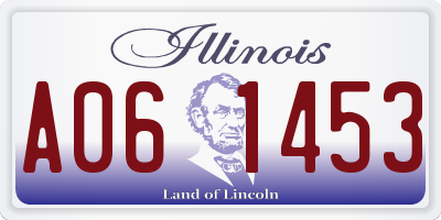 IL license plate A061453