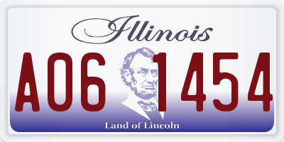 IL license plate A061454