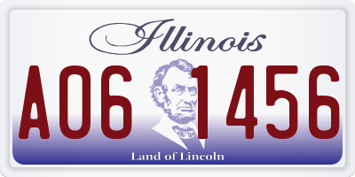 IL license plate A061456