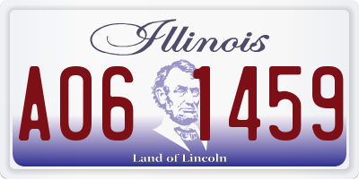 IL license plate A061459