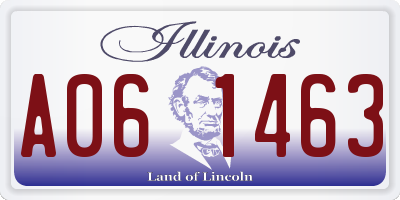 IL license plate A061463