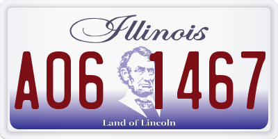 IL license plate A061467