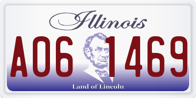 IL license plate A061469