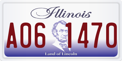 IL license plate A061470