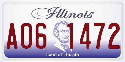 IL license plate A061472