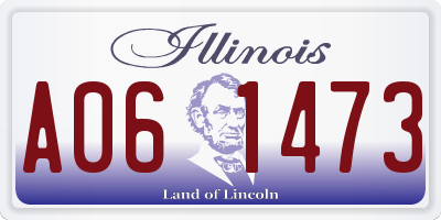 IL license plate A061473