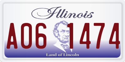 IL license plate A061474