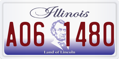 IL license plate A061480