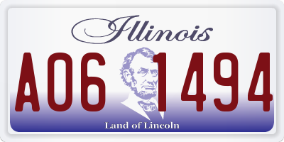 IL license plate A061494