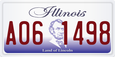 IL license plate A061498