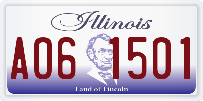 IL license plate A061501
