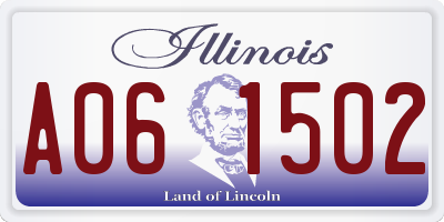 IL license plate A061502