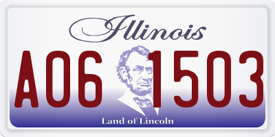 IL license plate A061503