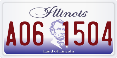 IL license plate A061504