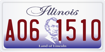 IL license plate A061510