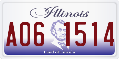 IL license plate A061514