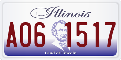 IL license plate A061517