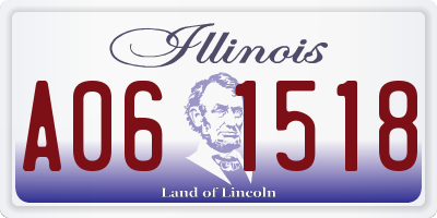 IL license plate A061518