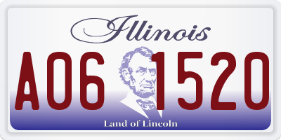 IL license plate A061520
