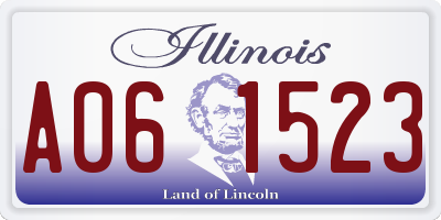 IL license plate A061523