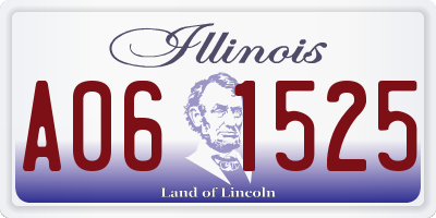 IL license plate A061525