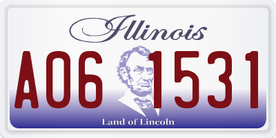 IL license plate A061531