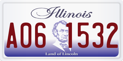 IL license plate A061532