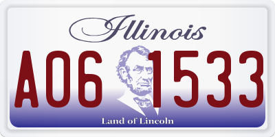 IL license plate A061533