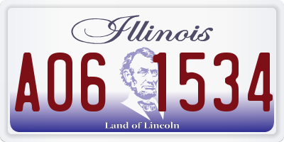 IL license plate A061534