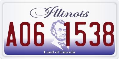 IL license plate A061538