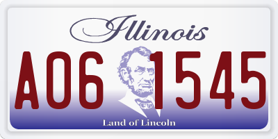 IL license plate A061545
