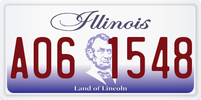 IL license plate A061548