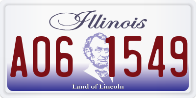 IL license plate A061549