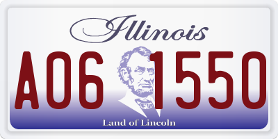 IL license plate A061550