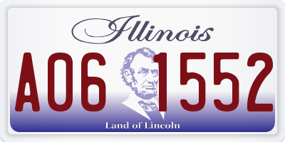 IL license plate A061552