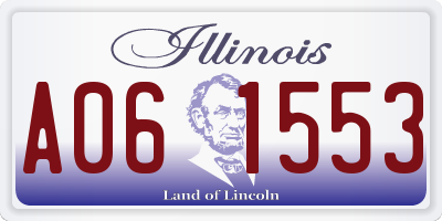 IL license plate A061553