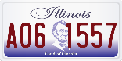 IL license plate A061557