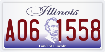 IL license plate A061558