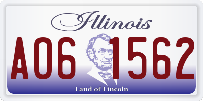 IL license plate A061562